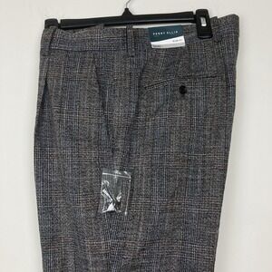 Perry‎ Ellis Portfolio Men's Slim-Fit Dress Pants Pleated 32Wx32L E071019